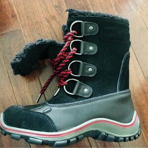 Pajar Black and Red Winter Boots